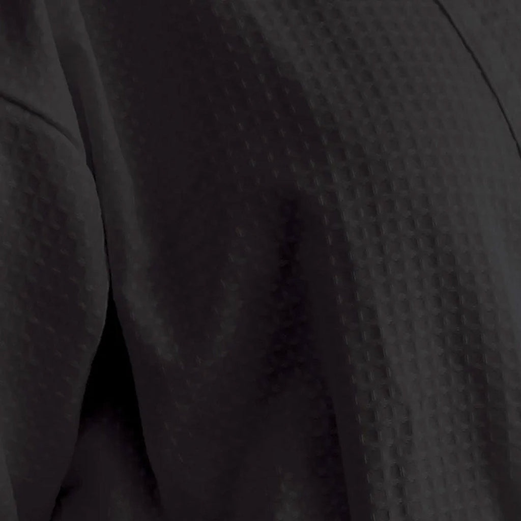 NNEDSZ Jason 240GSM Waffle Polyester Cotton Kimono Ebony